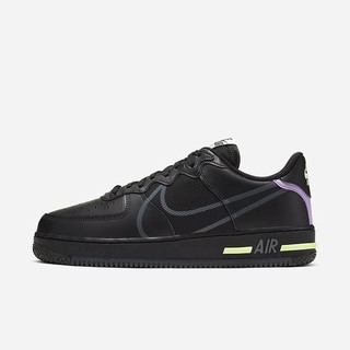 Pantofi Casual Nike Air Force 1 React Barbati Negrii Violet Gri Inchis | FYUO-71430